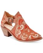 Kelsi Dagger Brooklyn Kline Embroidered Block-heel Booties Women's Shoes