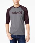 Hurley One And Only Colorblocked Logo Baseball T-shirt