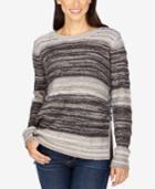 Lucky Brand Striped Lace-up Sweater