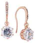 Charter Club Rose Gold-tone Crystal Threader Earrings, Only At Macy's