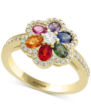 Watercolors By Effy Multi-gemstone (1-3/8 Ct. T.w.) & Diamond (3/8 Ct. T.w.) In 14k Gold
