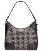 Tommy Hilfiger Elise Monogram Jacquard Hobo