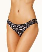Hula Honey Starstruck Printed Strappy Cheeky Bikini Bottoms, Created For Macy's Women's Swimsuit