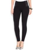 Bar Iii Elastic-inset Ponte-knit Leggings, Only At Macy's