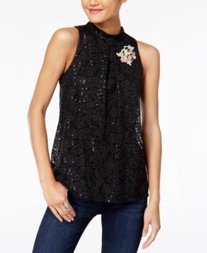 Bcx Juniors' Embellished Lace Top