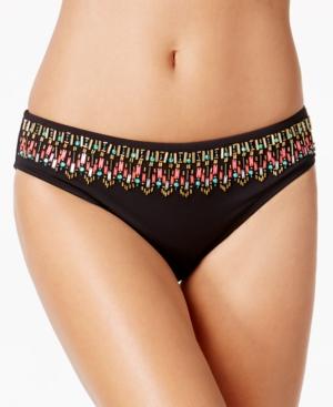 Kenneth Cole Reaction Sea Gypsy Beaded Bikini Bottoms Women's Swimsuit