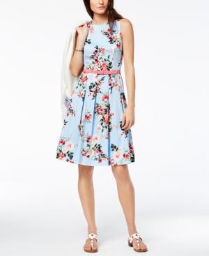 Tommy Hilfiger Pleated Fit & Flare Dress