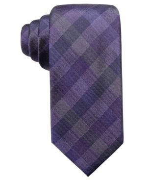 Ryan Seacrest Distinction Men's Warwick Gingham Slim Silk Tie, Created For Macy's