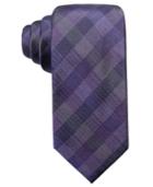 Ryan Seacrest Distinction Men's Warwick Gingham Slim Silk Tie, Created For Macy's
