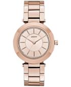 Dkny Women's Stanhope Rose Gold-tone Stainless Steel Bracelet Watch 36mm Ny2287