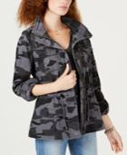 American Rag Juniors' Camo-print Utility Jacket, Created For Macy's