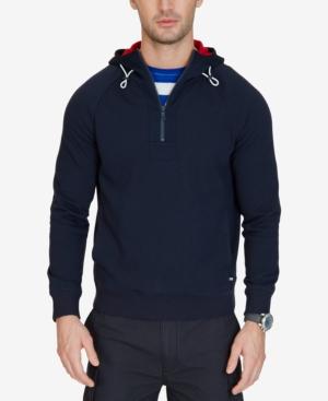 Nautica Men's Slim-fit Half-zip French Terry Hoodie