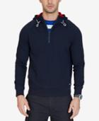 Nautica Men's Slim-fit Half-zip French Terry Hoodie