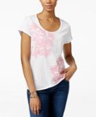 Inc International Concepts Printed Sequin T-shirt, Only At Macy's