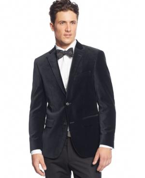 Alfani Red Velvet Slim-fit Sport Coat