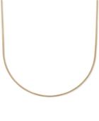 18 Italian Gold Rounded Snake Chain Necklace In 14k Gold