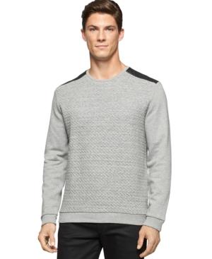 Calvin Klein Quilted Crew Neck Sweatshirt