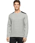 Calvin Klein Quilted Crew Neck Sweatshirt