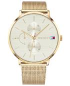 Tommy Hilfiger Women's Gold-tone Stainless Steel Mesh Bracelet Watch 40mm