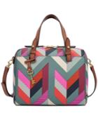 Fossil Fiona Printed Satchel