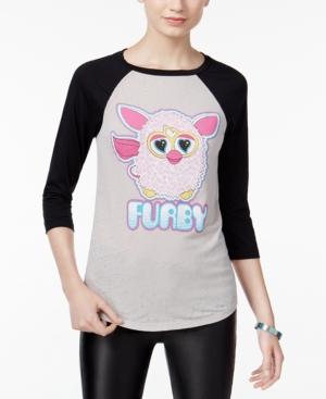 Mighty Fine Juniors' Furby Graphic Raglan T-shirt