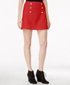 Kensie Quilted Button-detail Skirt