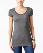 Calvin Klein Jeans Embellished Scoop-neck T-shirt