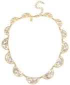 M. Haskell For Inc International Concepts Gold-tone Crystal Web Necklace, Only At Macy's