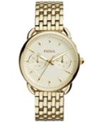 Fossil Women's Tailor Gold-tone Stainless Steel Bracelet Watch 35mm Es3714