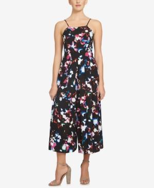 1.state Printed Cropped Jumpsuit