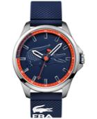 Lacoste Men's Capbreton Blue Silicone Strap Watch 46mm 2010842