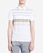 Calvin Klein Men's Refined Striped Polo
