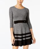 Bcx Juniors' Marled Stripe Sweater Dress