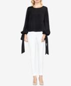 Vince Camuto Tie Bubble-sleeve Top