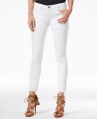 M1858 Paulina Raw-hem Ankle Skinny Milk Wash Jeans