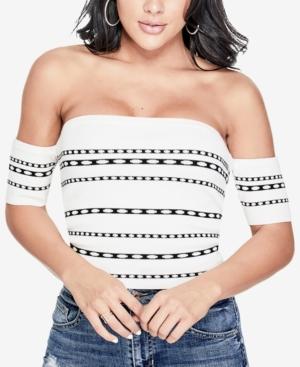 Guess Off-the-shoulder Cropped Sweater