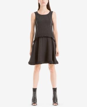 Max Studio London Pleated A-line Dress