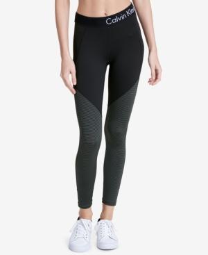 Calvin Klein Performance Colorblocked Ankle-zip Leggings