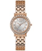 Guess Women's Rose Gold-tone Stainless Steel Bracelet Watch 34mm