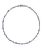 Tanzanite Collar Necklace In Sterling Silver (20 Ct. T.w.)