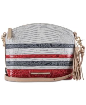 Brahmin Mini Duxbury Bluestone Habanera Crossbody