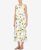 Catherine Catherine Malandrino Lemon-print Midi Dress