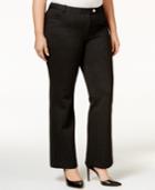 Calvin Klein Plus Size Pinstriped Trousers