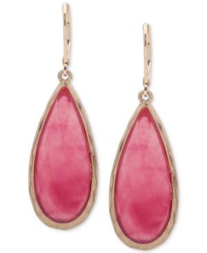 Lonna & Lilly Gold-tone Colored Stone Drop Earrings