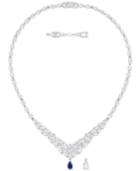 Swarovski Silver-tone Crystal 14-4/5 Statement Necklace
