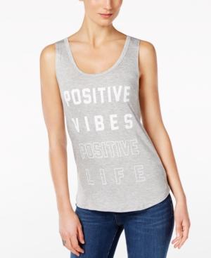 Retro Brand Positive Vibes Graphic Tank Top