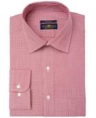 Club Room Men's Regular Fit Pinpoint Houndstooth Dress Shirt, Created For Macy's