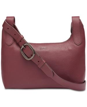 Dkny Wes Pebble Leather Crossbody, Created For Macy's