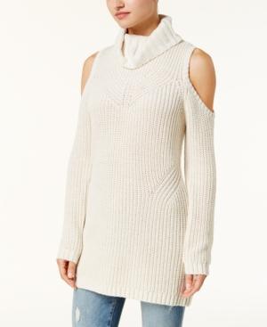 American Rag Cold-shoulder Mock-neck Sweater, Created For Macy's