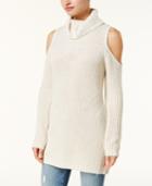 American Rag Cold-shoulder Mock-neck Sweater, Created For Macy's